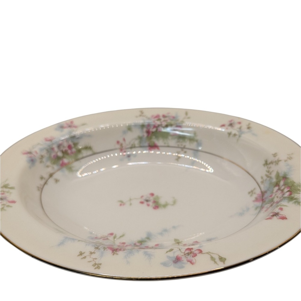Vintage Theodore Haviland Serving Bowl Apple Blossom Oval Gold Trim New York - Picture 7 of 12